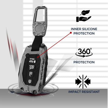 Hyundai Metal Mecha Key Cover with Keychain (Type M3)