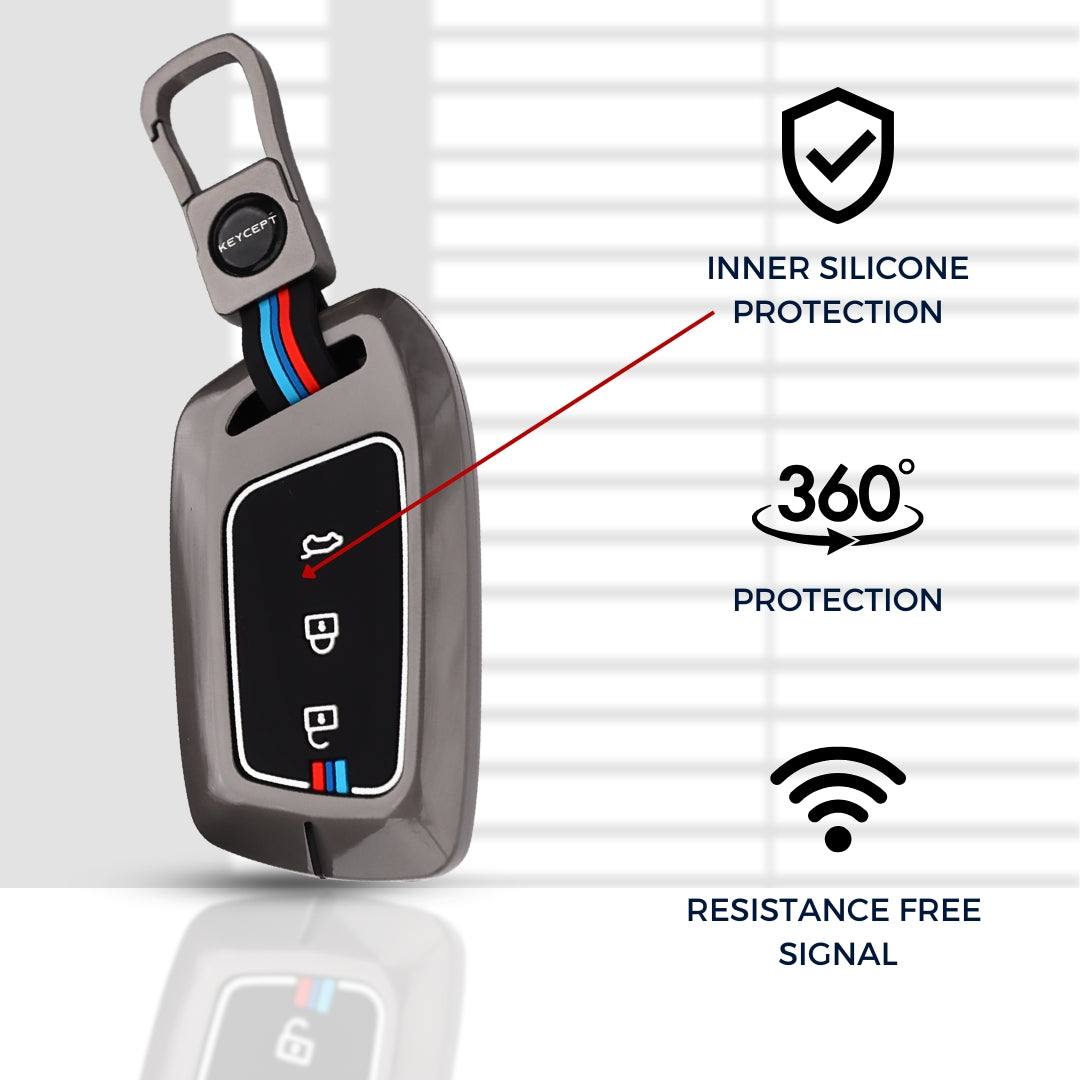MG Metal Alloy Key Cover with keychain (Type M1)
