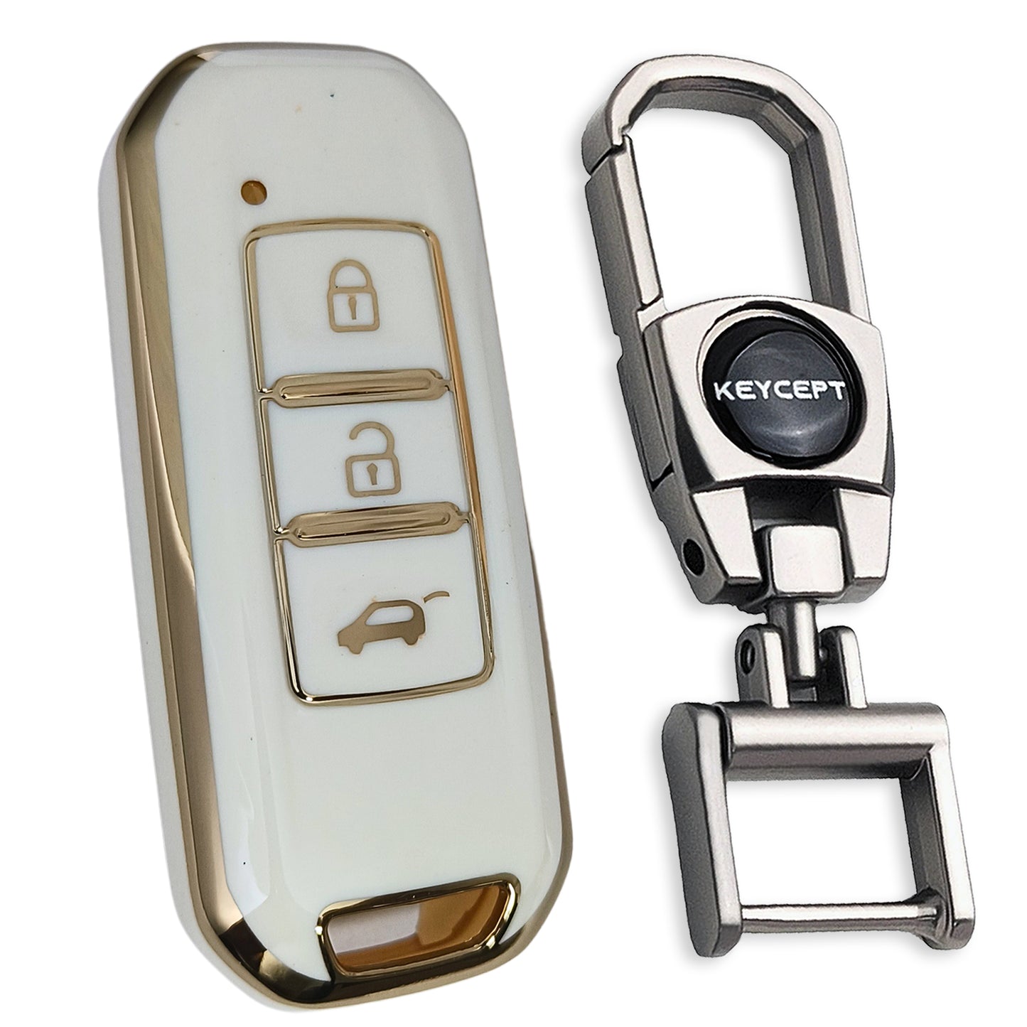 MG Gold Line TPU Key Cover with Keychain