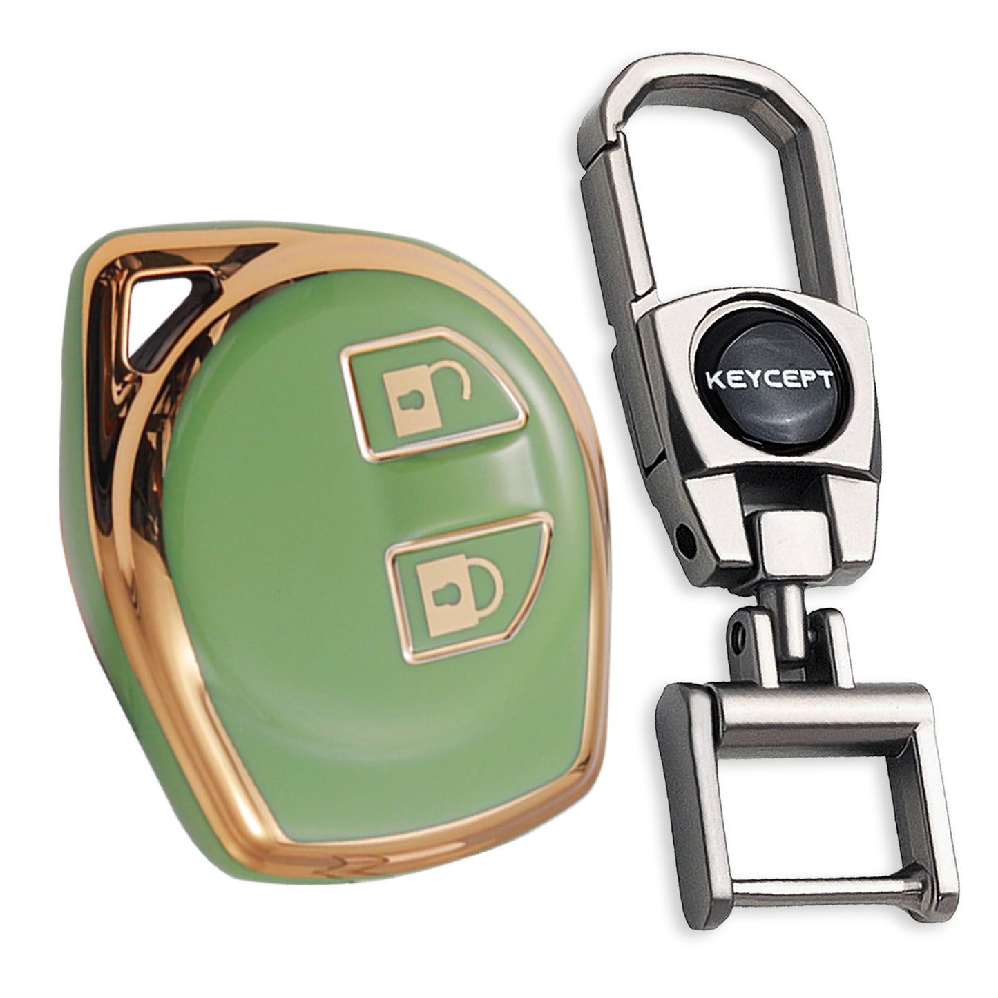 Suzuki Gold Line TPU Key Cover with Keychain