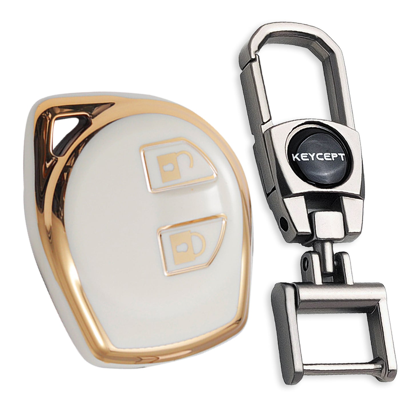 Suzuki Gold Line TPU Key Cover with Keychain