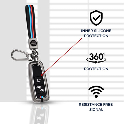 Honda Metal Key Cover with Keychain (Type M2)