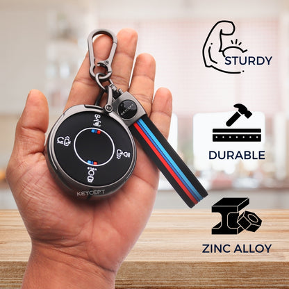 Tata Metal Silicone Key Cover With Keychain (Type M2)