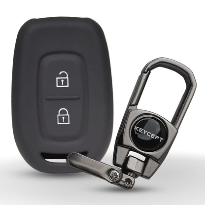 Renault Silicone Key Cover with Keychain (Type K2)