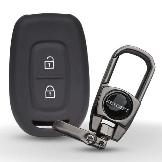 Renault Silicone Key Cover with Keychain (Type K2)