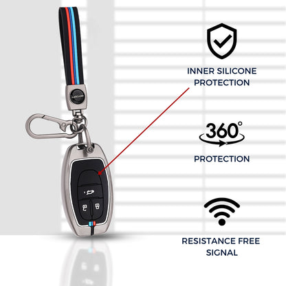 MG Metal Alloy Key Cover with Keychain (Type M2)