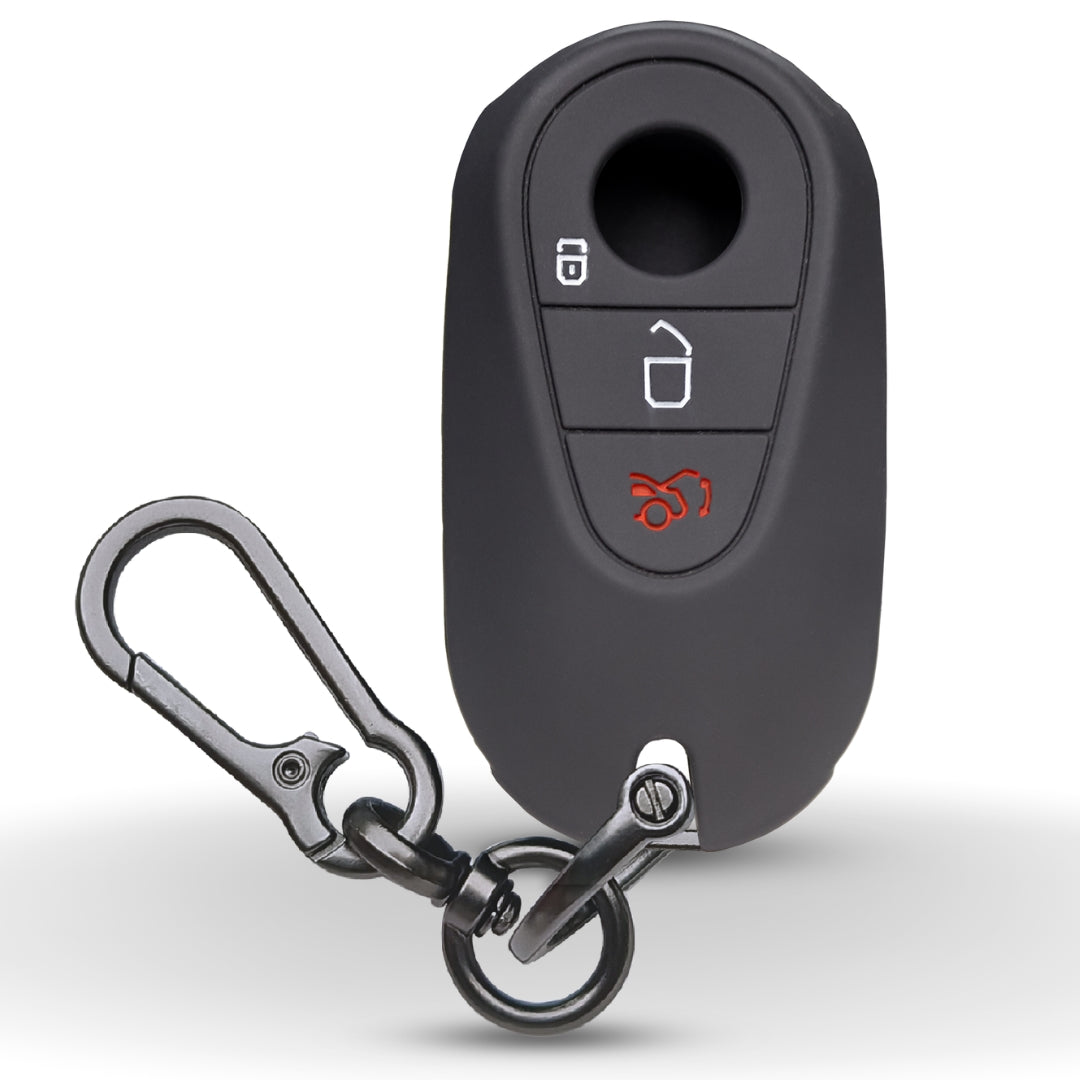 Mercedes Silicone Key Cover with Keychain (Type K1)