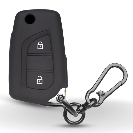 Toyota Silicone Key Cover with Keychain (Type K1)