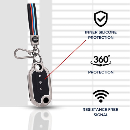 MG Metal Alloy Key Cover with Keychain (Type M2)