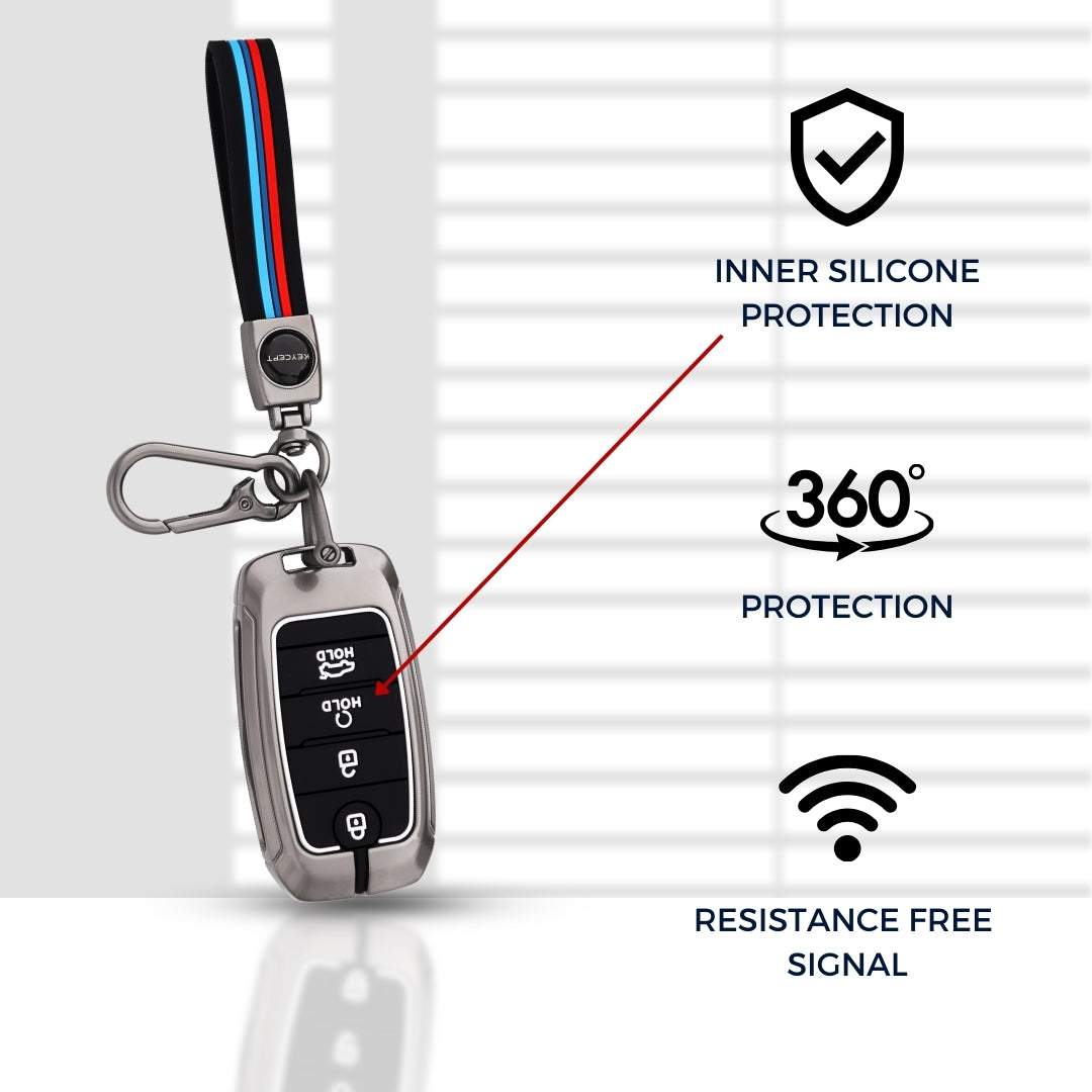 Metal Alloy Key Cover with keychain (Type M2)