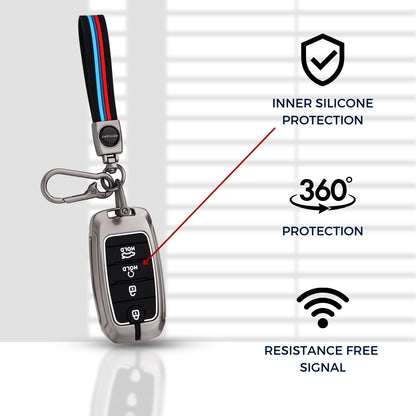 Metal Alloy Key Cover with keychain (Type M2)