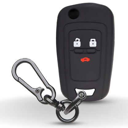Chevrolet Silicone Key Cover with Keychain (Type K1)