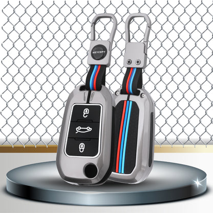 Keycept Metal Silicone car key cover With Keychain.(Type M1)