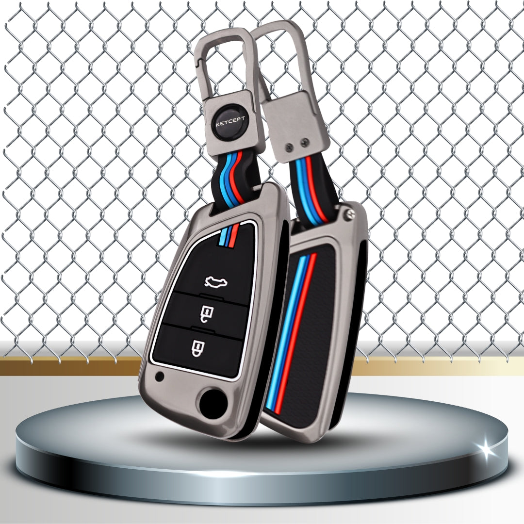 Universal Metal Key Cover with Keychain (Type M1).