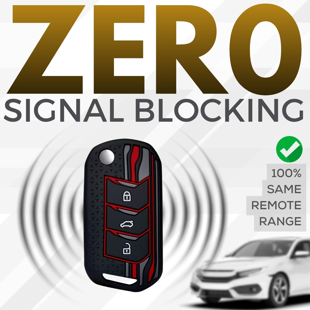 Mahindra TriStar Silicone Key Cover With Keychain