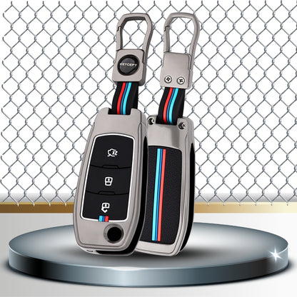 Ford Metal Alloy Key Cover with Keychain (Type M1)