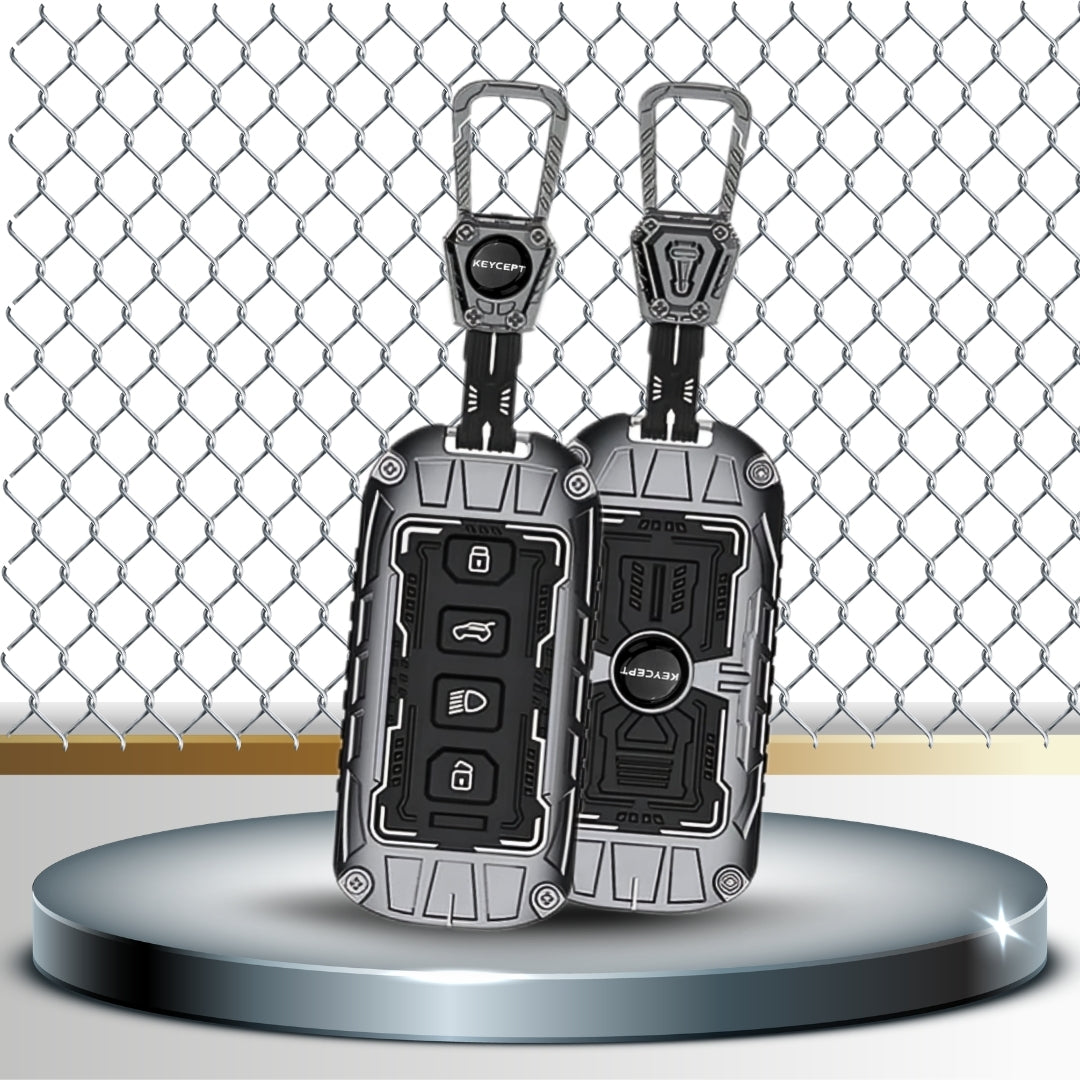 Tata Metal Armor Car Key Cover with Keychain (Type M4)