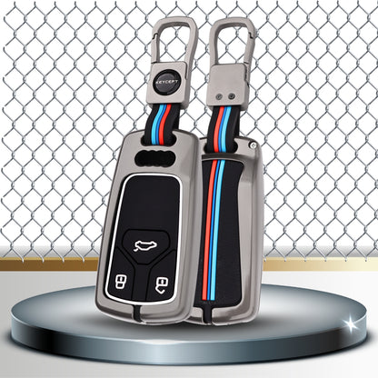 Audi Metal Key Cover with Keychain (Type M1).