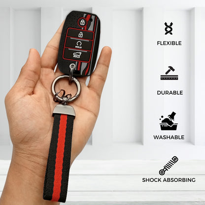 Kia TriStar Silicone Key Cover with Keychain