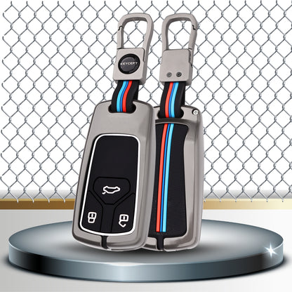 Audi Metal Key Cover with Keychain (Type M1).