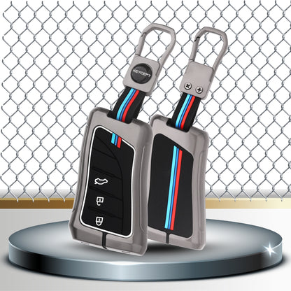 Metal Alloy Key Cover Compatible for Lexus 3 Button Smart Key with Keychain (Type M1)