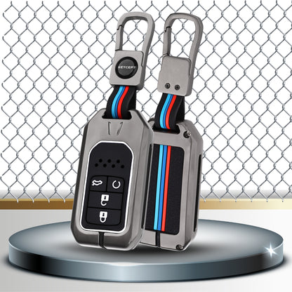Honda Metal Alloy Key Cover with Keychain (Type M1)