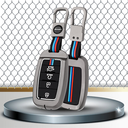 Kia Metal Alloy Key Cover with Keychain (Type M1)