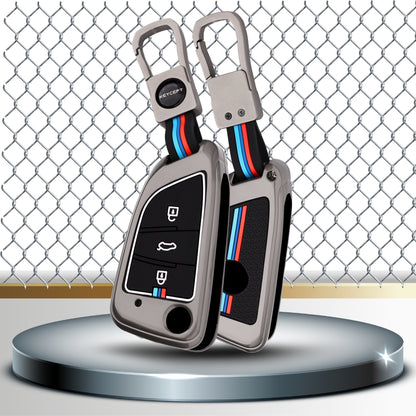 Universal Metal Key Cover with Keychain with Keychain (Type M1).