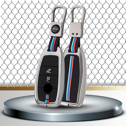 Mercedes Benz Metal Alloy Key Cover with Keychain (Type M1)
