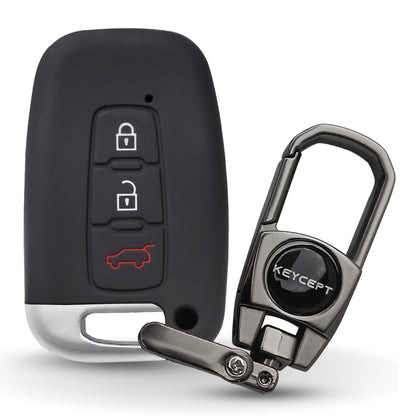 Hyundai Silicone Key Cover with Keychain (Type K2)