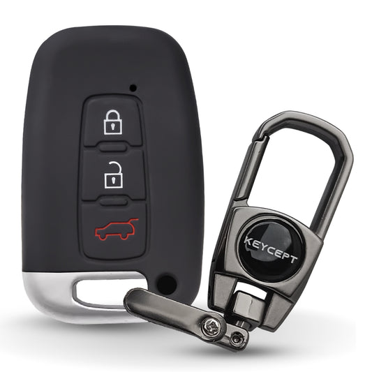 Hyundai Silicone Key Cover with Keychain (Type K2)