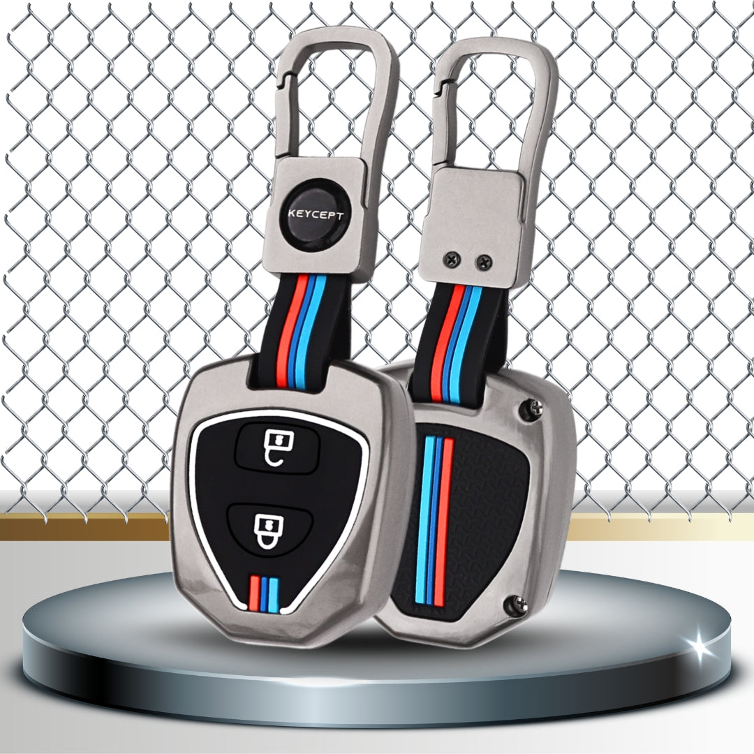 Toyota Metal Alloy Key Cover with Keychain (Type M1)
