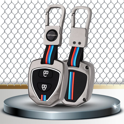 Toyota Metal Alloy Key Cover with Keychain (Type M1)