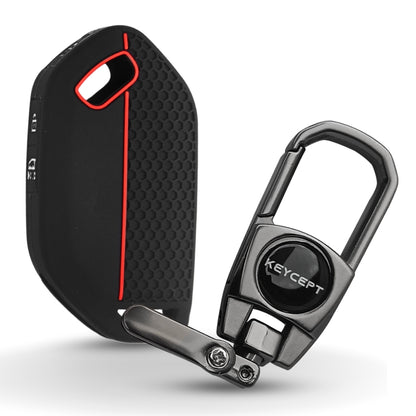 Kia Silicone key cover with keychain (Type K2)