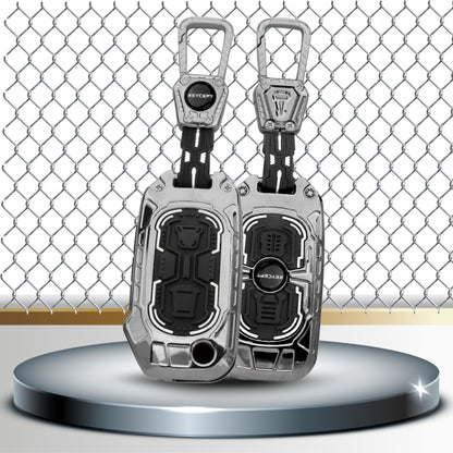 Kia Metal Armor Car Key Cover with Keychain (Type M4)