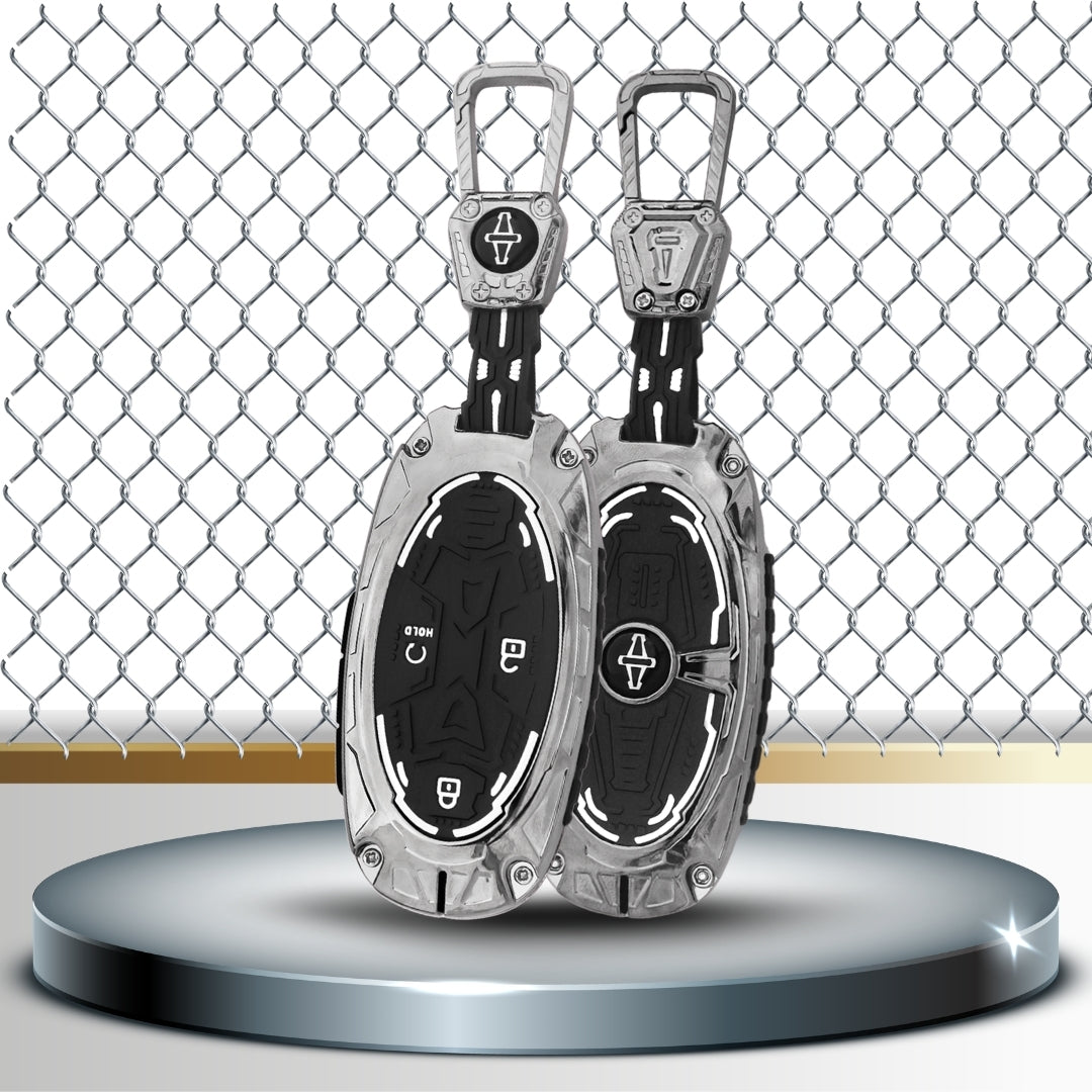 Keycept Metal Armor Key Cover with Keychain.(Type M4)