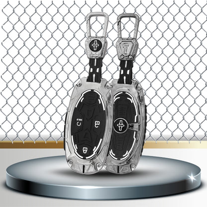 Keycept Metal Armor Key Cover with Keychain.(Type M4)