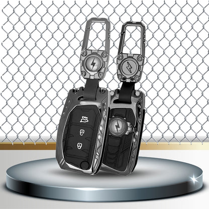 Hyundai Metal Mecha Car Key Cover with Keychain (Type M3)