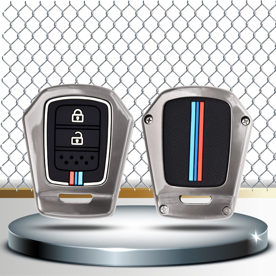 Honda Metal Key Cover with Keychain (Type  M2)