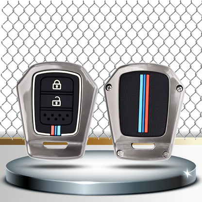 Honda Metal Key Cover with Keychain (Type  M2)