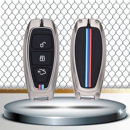 Ford Metal Alloy Key Cover with Keychain (Type M2).