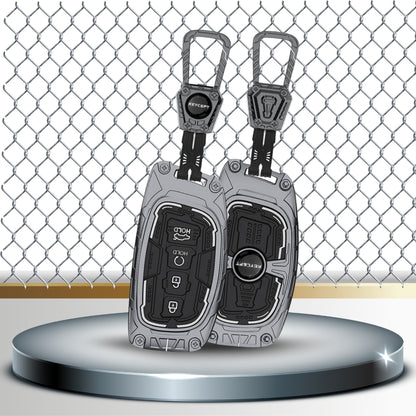 Hyundai Metal Armor Car Key Cover with keychain (Type M4)