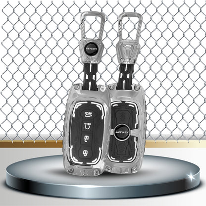 Kia Metal Armor Car Key Cover with keychain (Type M4)
