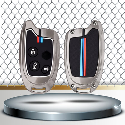 Suzuki Metal Alloy Key Cover with Keychain (Type M2).