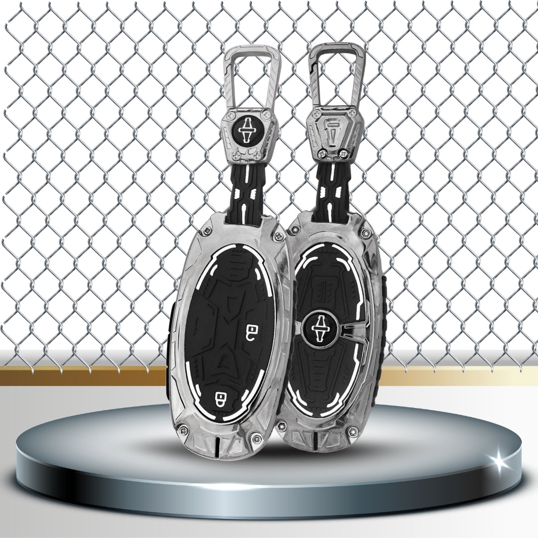 Keycept Metal Armor Key Cover with Keychain.(Type M4)
