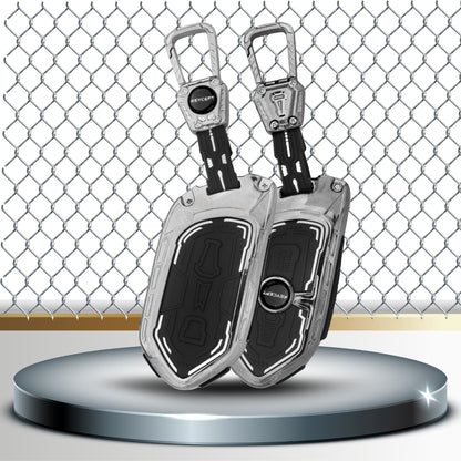 Kia Metal Armor Car Key Cover with Keychain (Type M4)