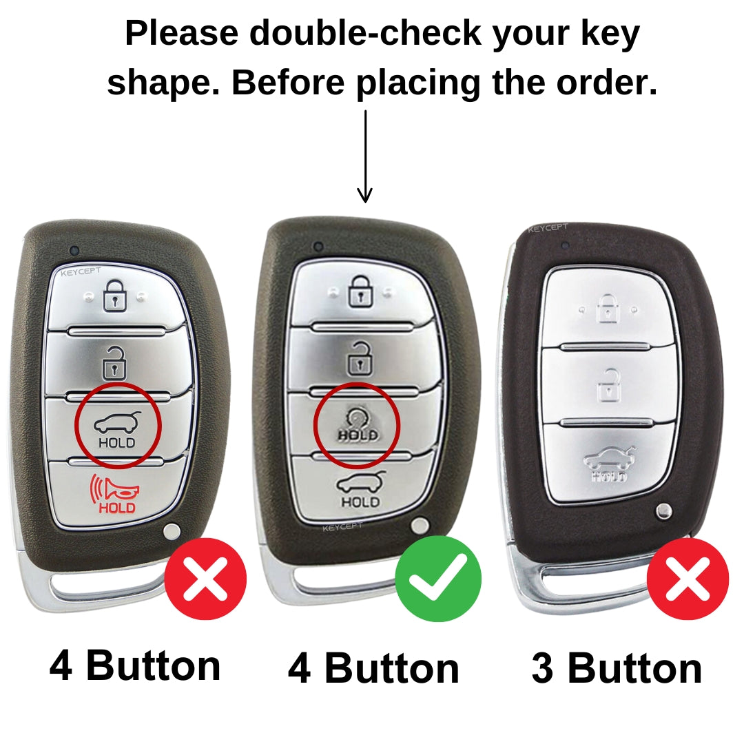 Keycept Noir Wood Car Key Cover with Keychain (Type M8)