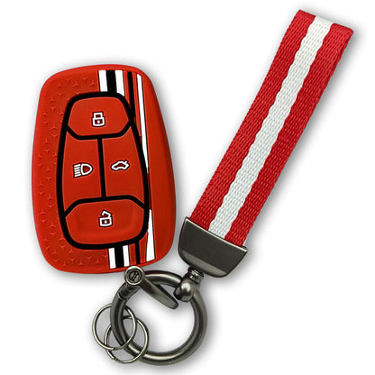 TriStar Silicone Key Cover with Keychain 7.
