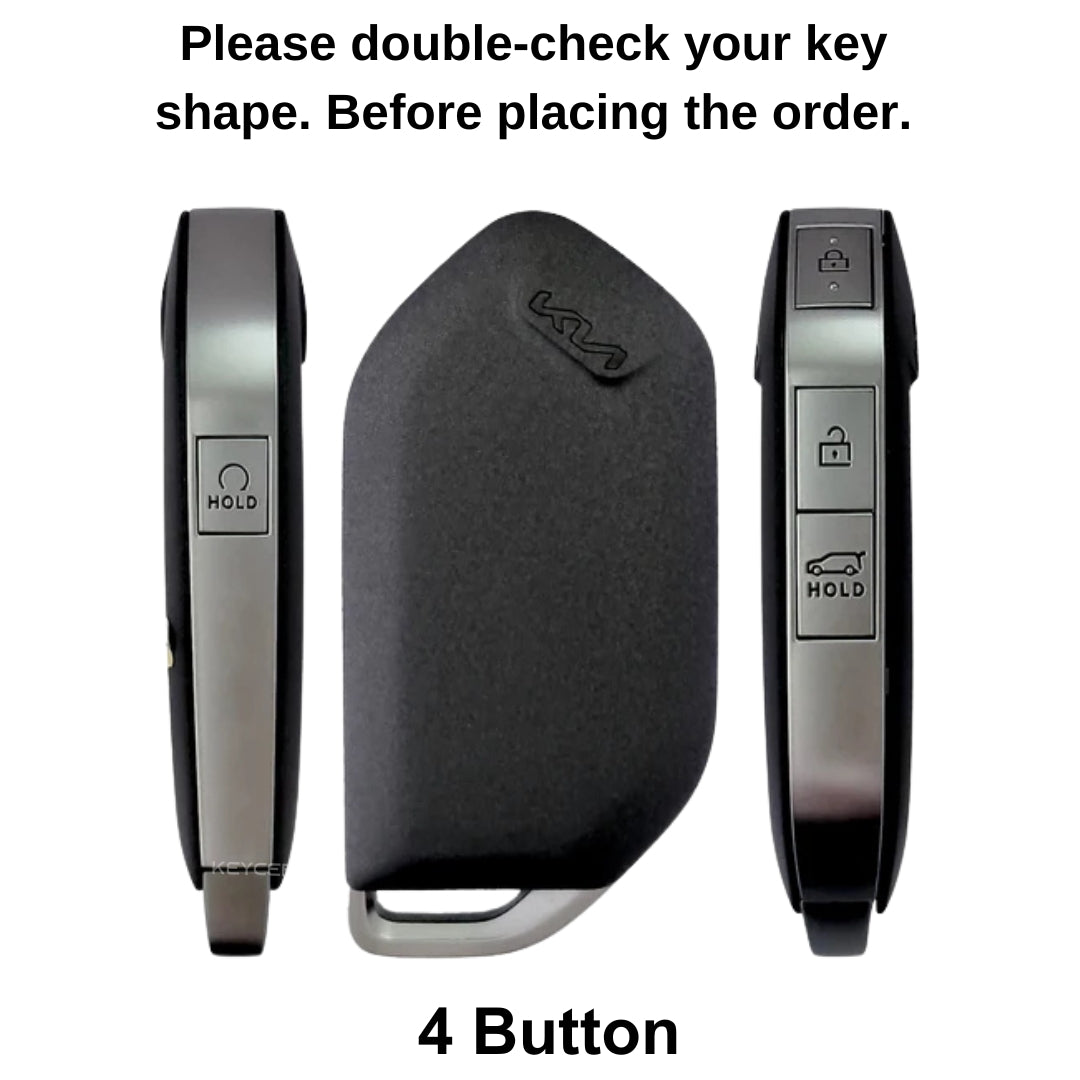 Kia Noir Wood Car Key Cover with Keychain (Type M8)