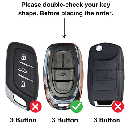 MG Metal Alloy Key Cover with Keychain (Type M1)